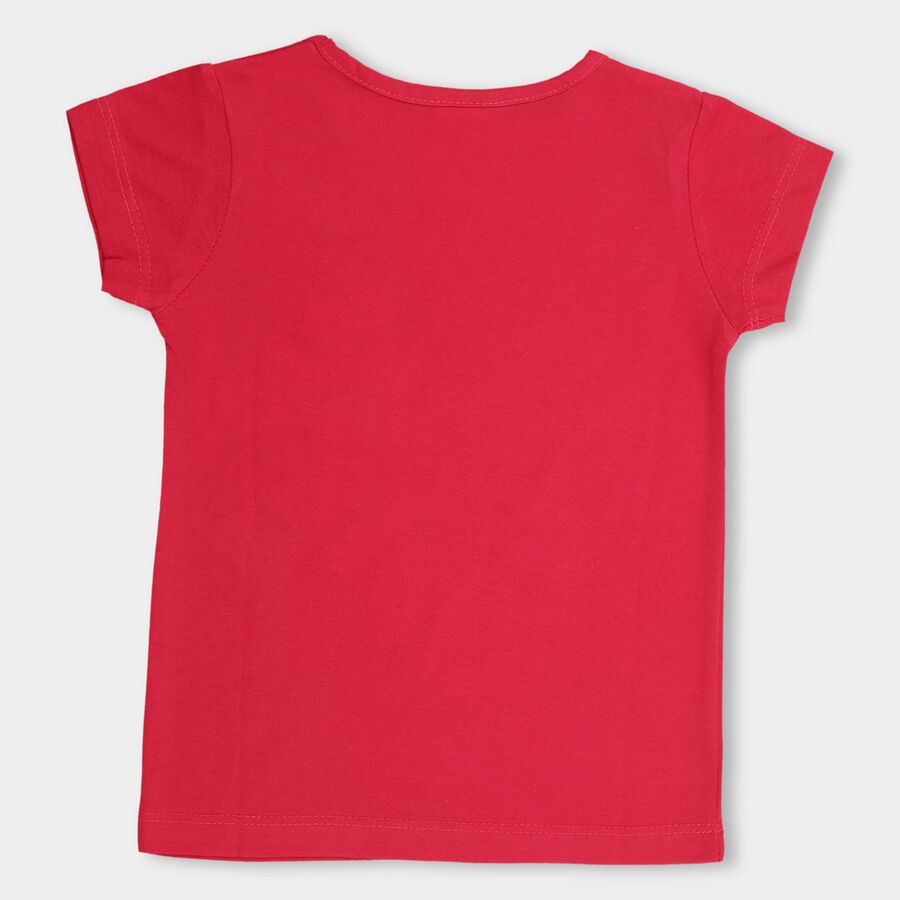 Girls' T-Shirt , रानी (फ्यूशिया), large image number null