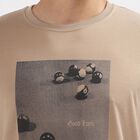 Men's Round Neck Half Sleeves T-Shirt, Beige, small image number null