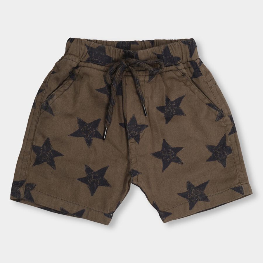 Infants' 100% Cotton Half Pant , ओलिव, large image number null
