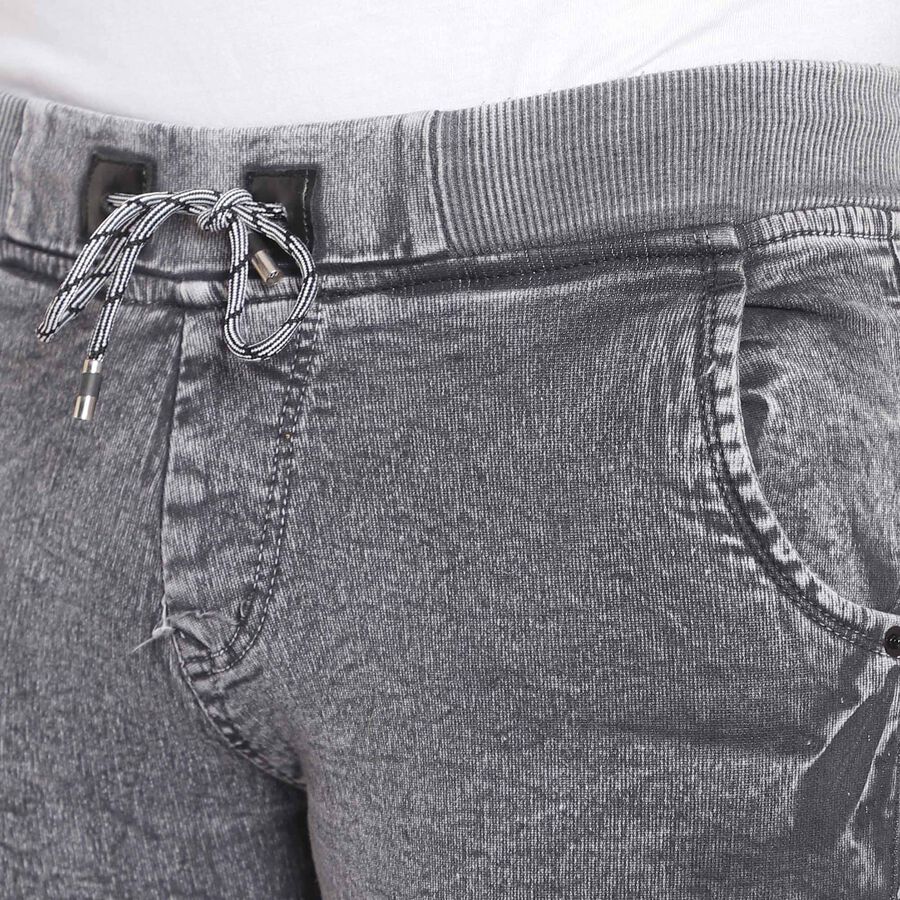 Overdyed 5 Pocket Slim Jeans, Dark Grey, large image number null