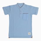 Boys' Half Sleeves T-Shirt, Light Blue, small image number null