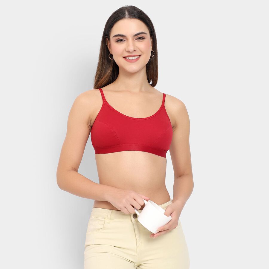 Ladies' Bra , मरून, large image number null