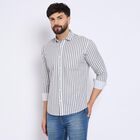 Men's 100% Cotton Casual Shirt , हल्का ग्रे, small