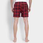 Men's 100% Cotton Boxers, Red, small