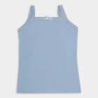 Girls' 100% Cotton Vest, हल्का ग्रे, small image number null
