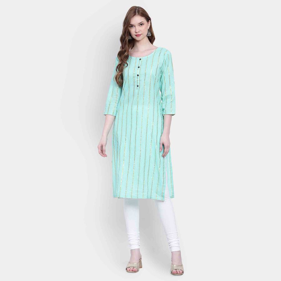 Solid Kurta, Light Green, large image number null