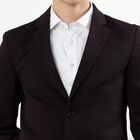 Men's Deep Wine Slim Fit Single-Breasted Blazer, वाइन, small image number null