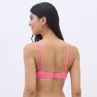 Women's Soft Pink Cotton V-Neck Basic Bra, मूँगा (कोरल), small image number null