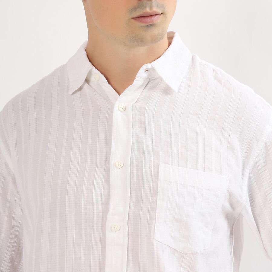 Men's Casual Shirt, White, large image number null