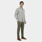 Men's Navy Blue Cotton Casual Shirt, नेवी ब्लू, small