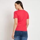Ladies' Round Neck T-Shirt, मूँगा (कोरल), small image number null