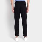 Men's 100% Cotton Slim Fit Casual Trousers, काला, small image number null