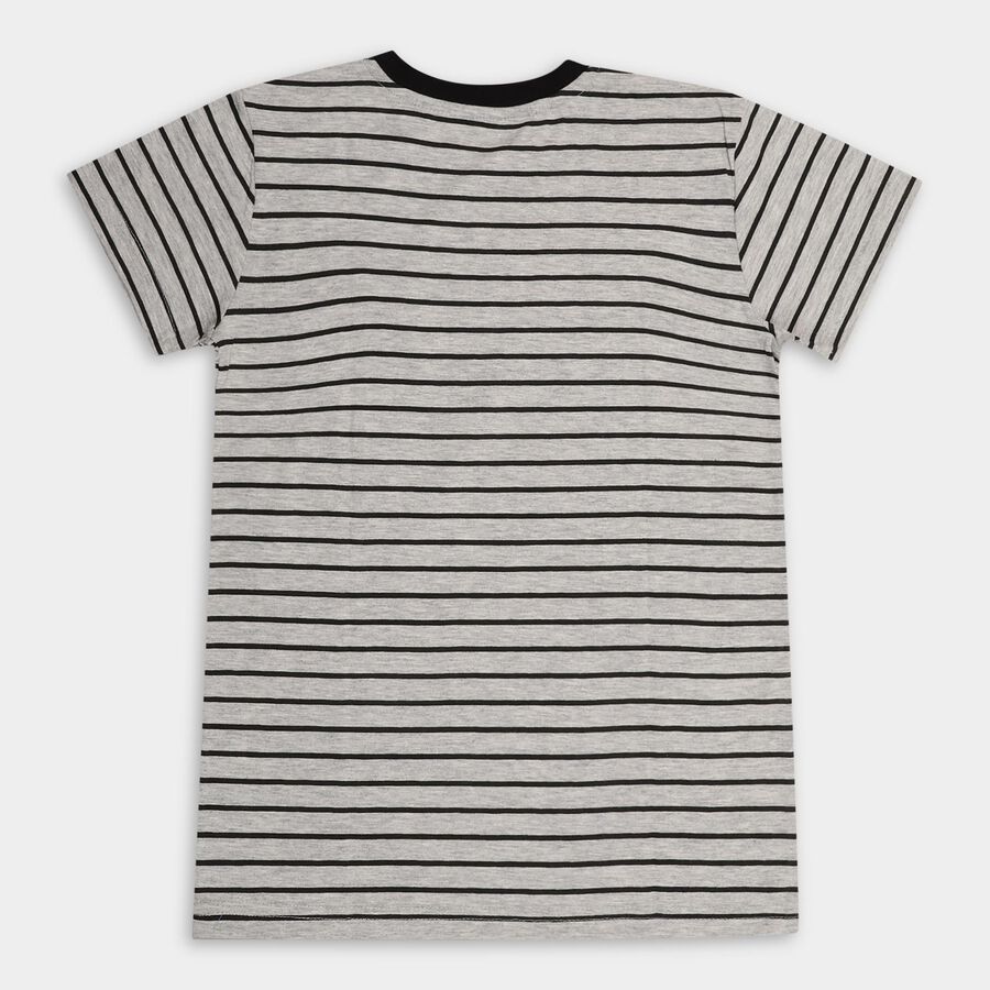 Boys' Half Sleeves T-Shirt, हल्का ग्रे, large image number null