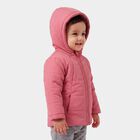 Infants Purple Hooded Puffer Jacket, बैंगनी, small