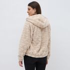 Women's Light Beige Hooded Casual Sweatshirt, Beige, small image number null