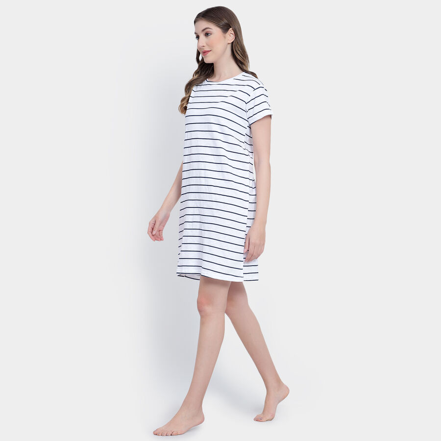 All Over Print Nighty, White, large image number null