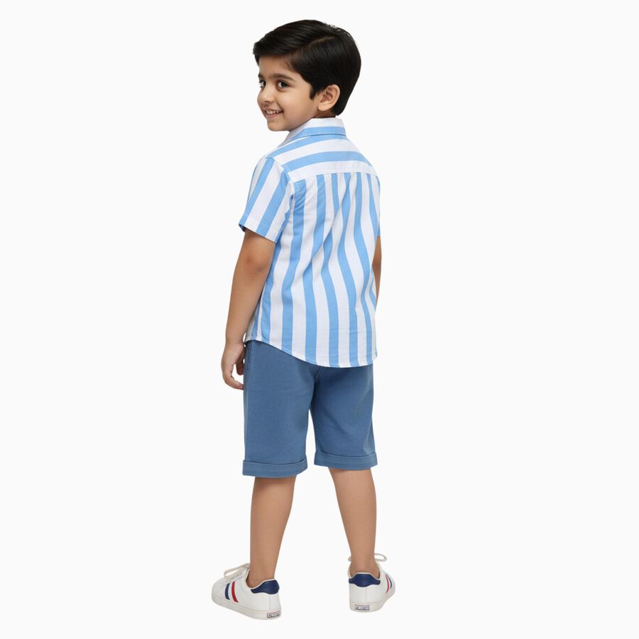 Boys' Woven Baba Suit, हल्का नीला, large image number null