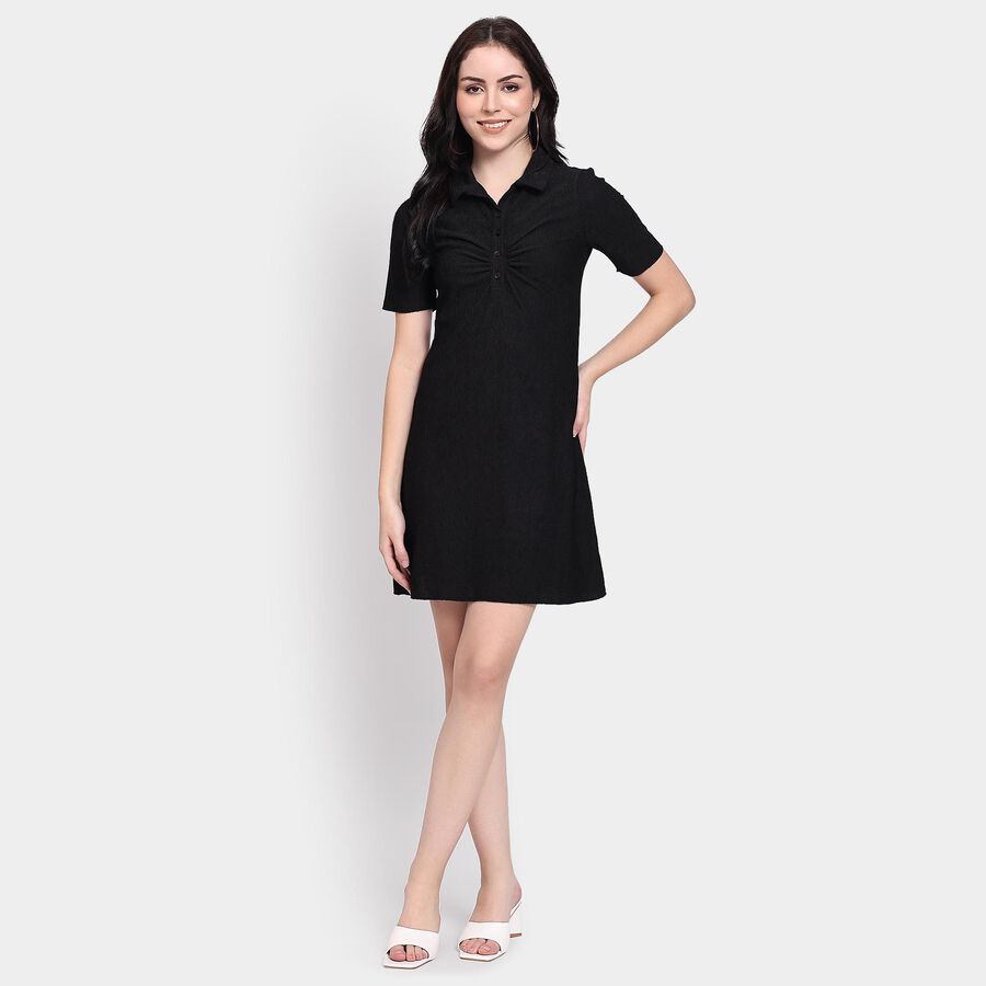 Ladies' Dress, काला, large image number null