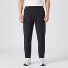 Men's Black Slim Fit Solid Track Pants, Black, small