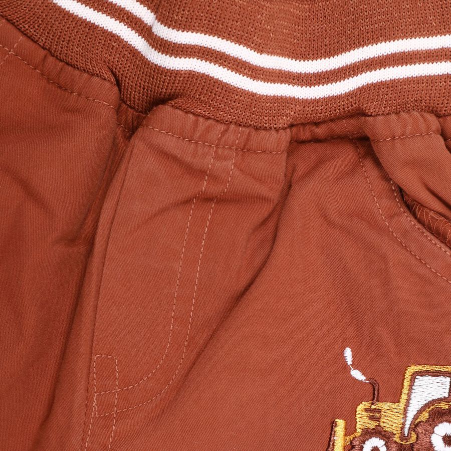 Infants' 100% Cotton Cotton Trousers, भूरा, large image number null