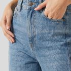 Women's Light Blue Straight Fit High-Rise Jeans, Mid Blue, small