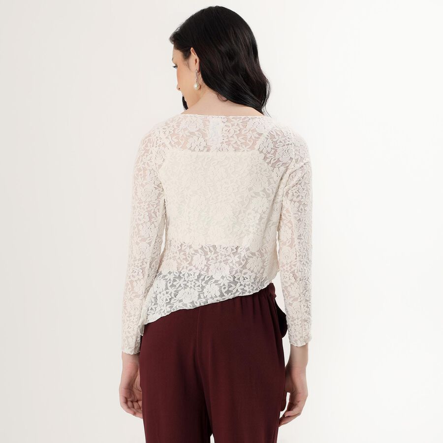 Ladies' Top, सफ़ेद, large