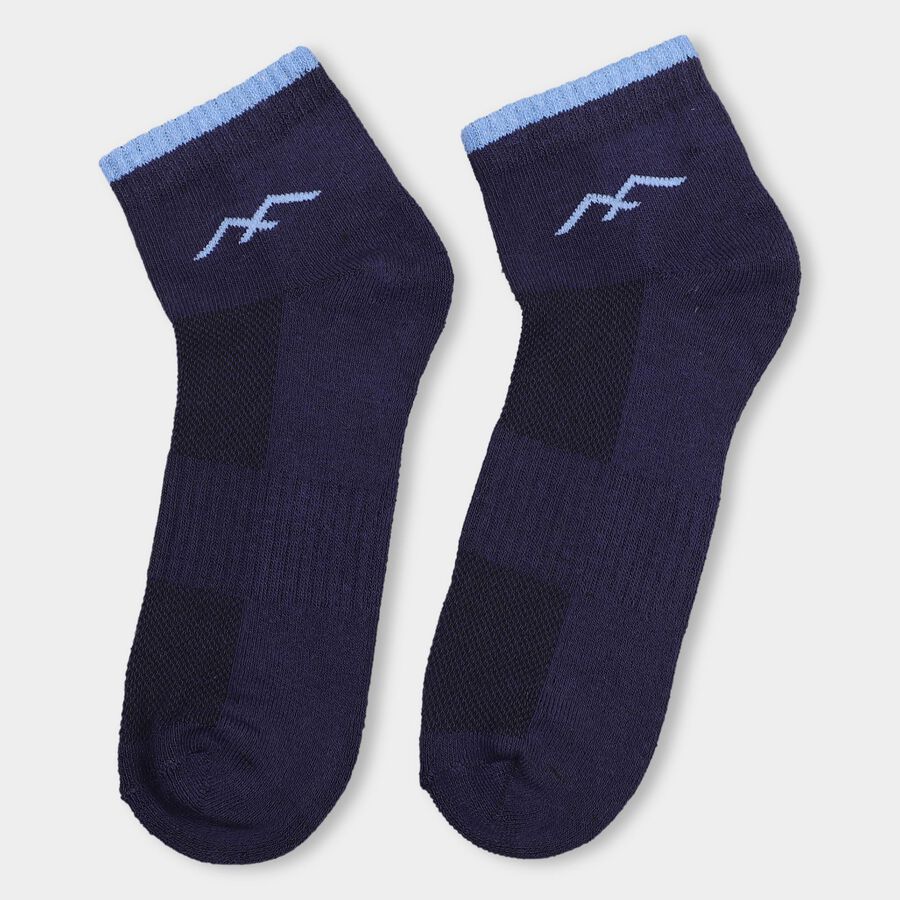 Men's Socks (Pack of 3), Navy Blue, large image number null
