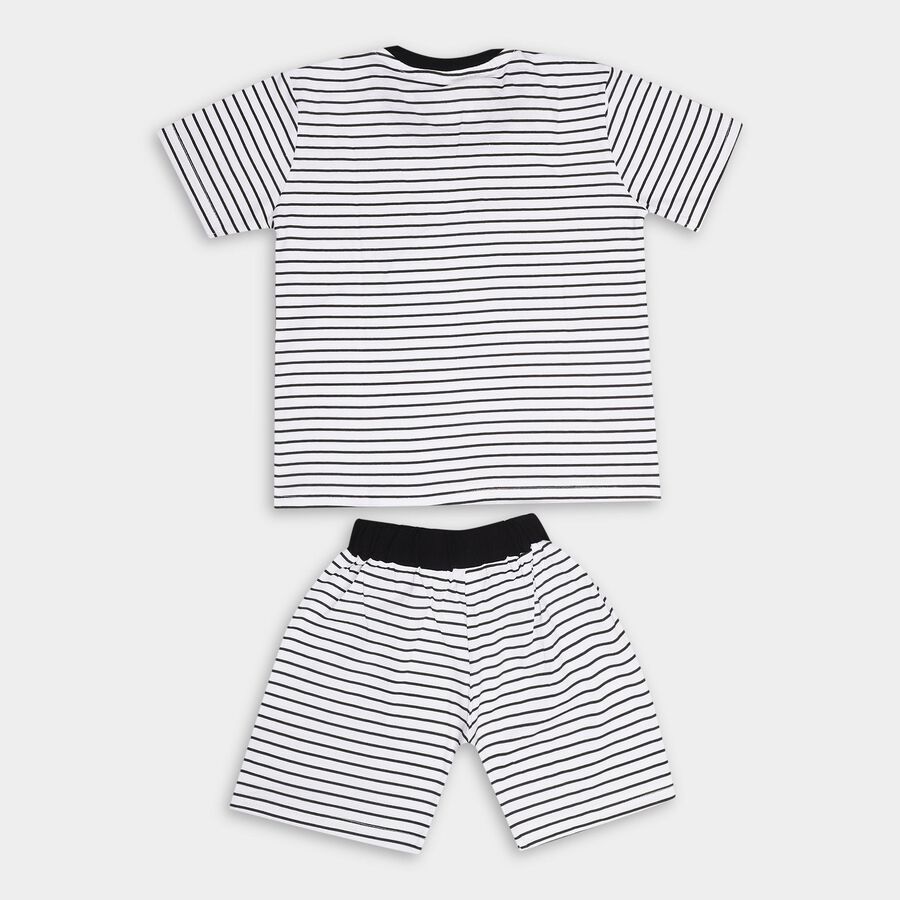 Boys' 100% Cotton Suit Night, सफ़ेद, large image number null