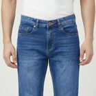 Men's Blue Slim Fit Jeans, Mid Blue, small