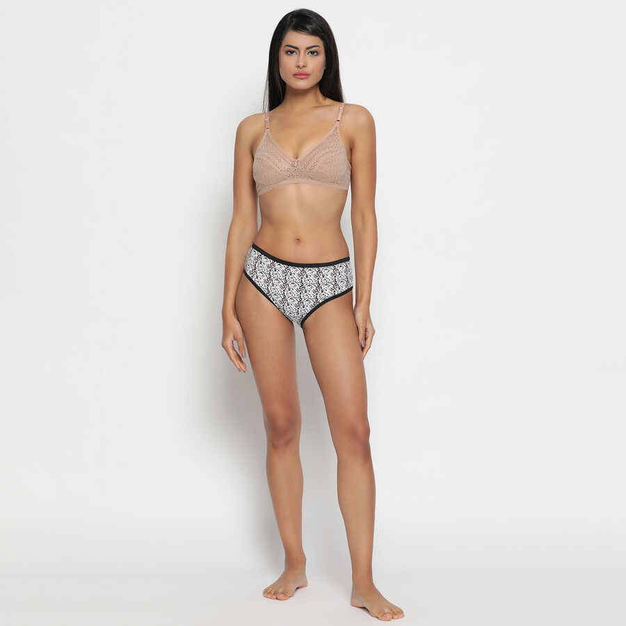 Full Lace Non-Padded Bra, Beige, large image number null