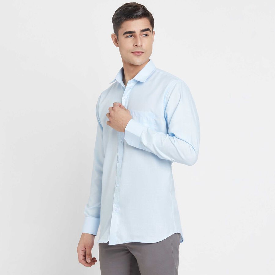 Solid Formal Shirt, Light Blue, large image number null