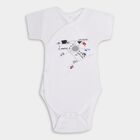 Infants' 100% Cotton Bodysuit , सफ़ेद, small image number null