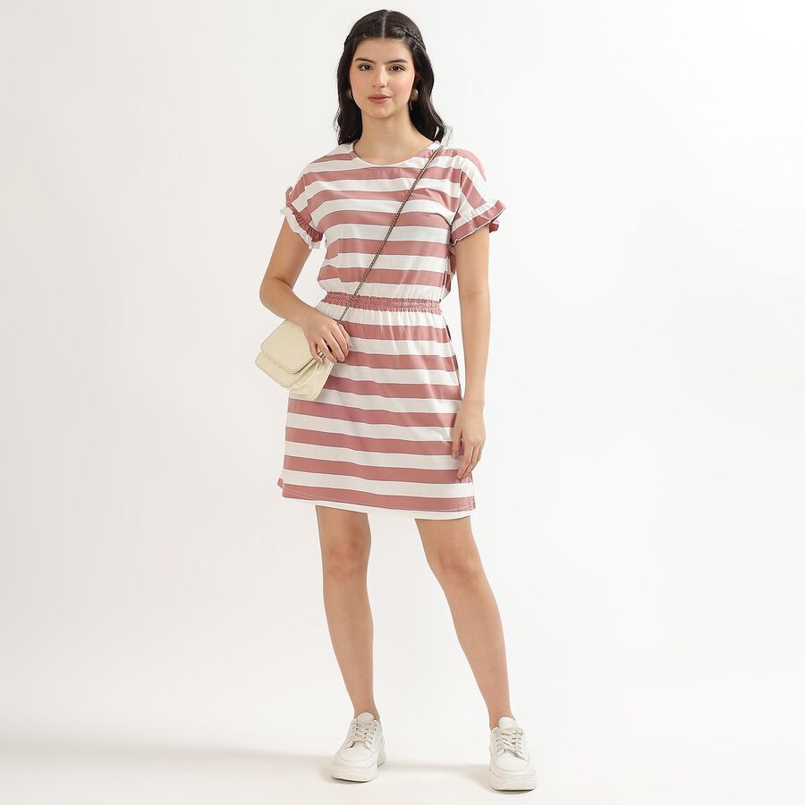 Ladies' A Line Dress , Pink, large image number null