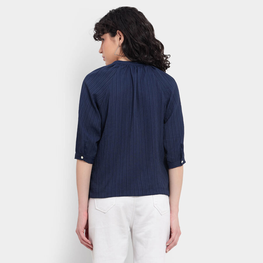 Solid Shirt, नेवी ब्लू, large image number null