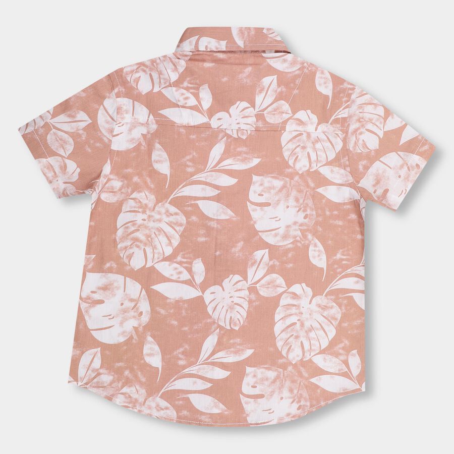 Boys' 100% Cotton Casual Shirt, Peach, large image number null