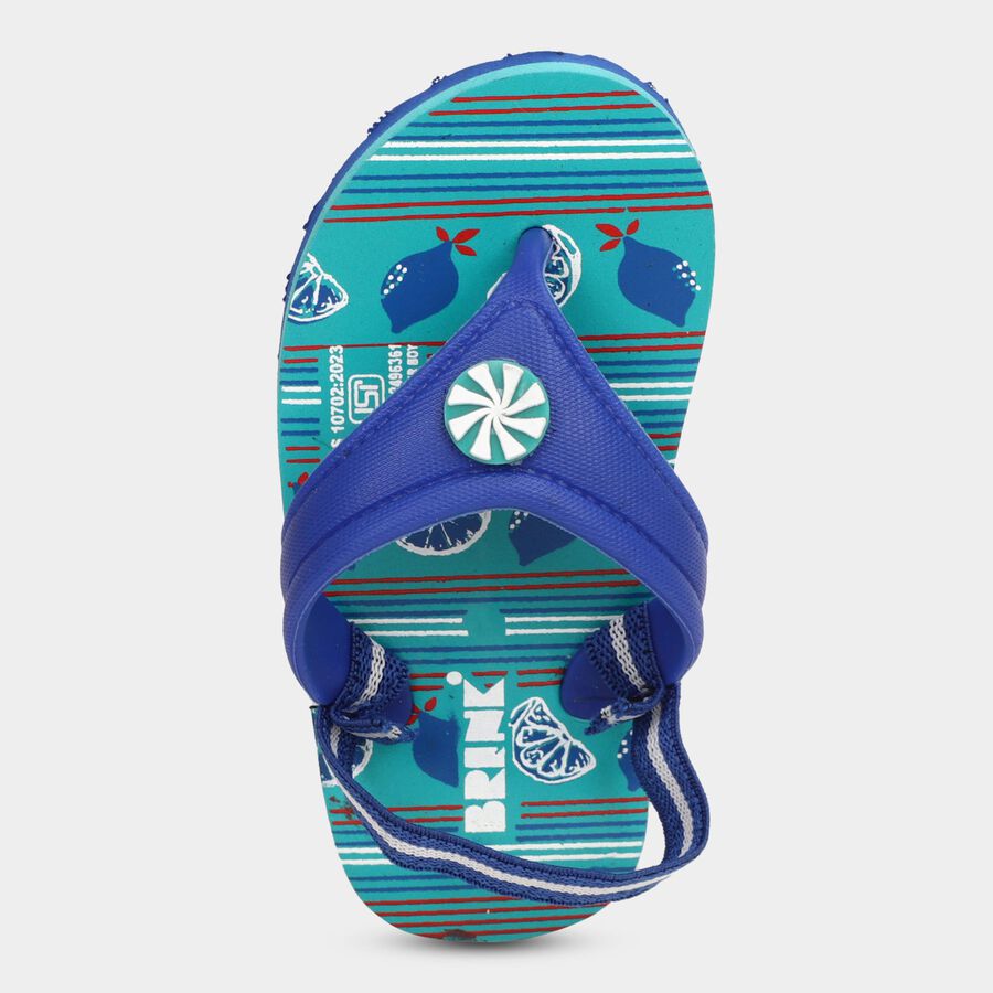 Boys' Thong Slipper, Blue, large image number null