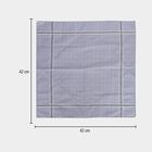 Men's Multicolour Striped and Checked Pack of 3 Handkerchief, गहरा ग्रे, small