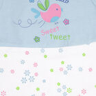 Infants Cotton Frock, Light Blue, small image number null