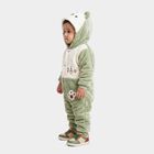 Infants' Olive Green Hooded Embroidered Baba Suit, Olive, small