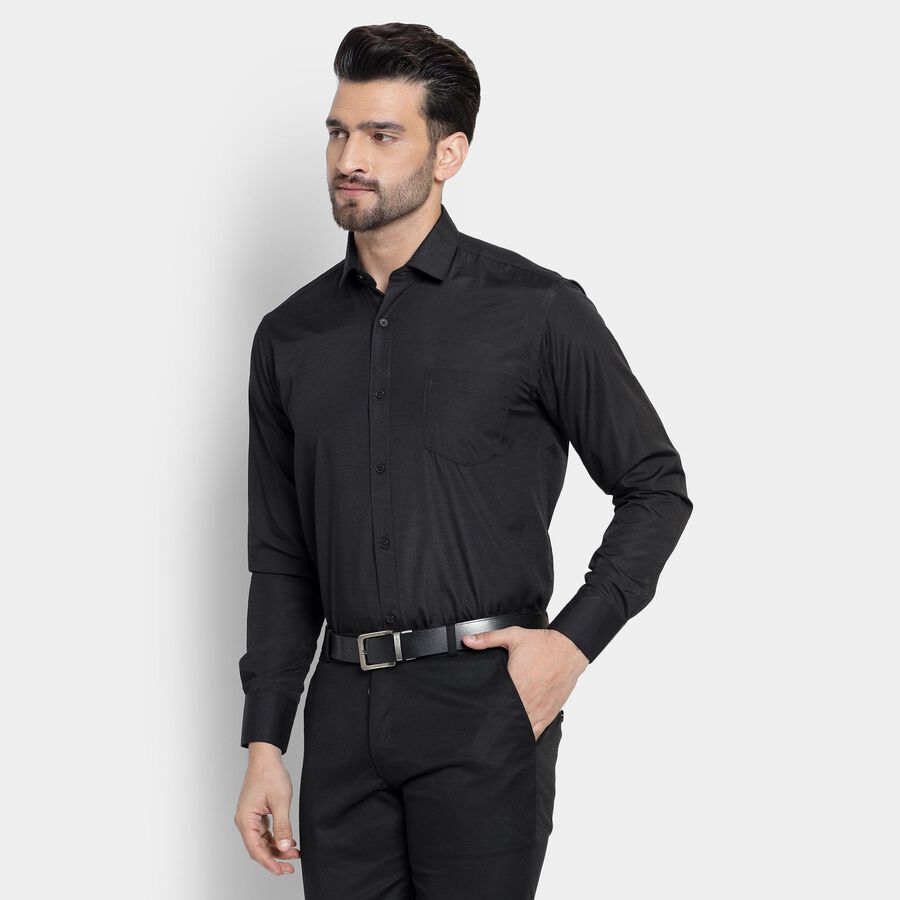 Men's Formal Shirt , Black, large image number null
