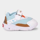 Boys Light Blue and White Velcro Casual Shoes, Blue, small image number null