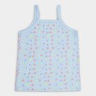 Girls' 100% Cotton Vest, हल्का नीला, small image number null