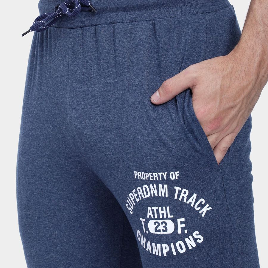 Men's Track Pants , Melange Blue, large image number null