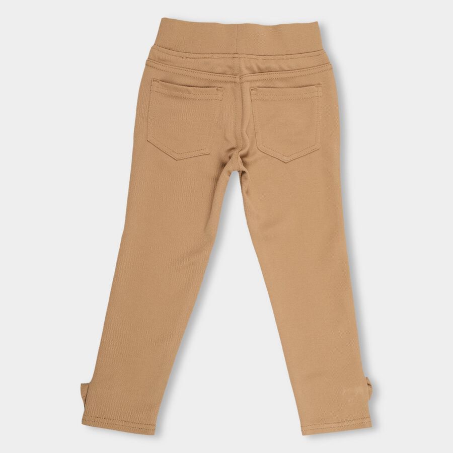 Girls' Trouser , भूरा, large image number null
