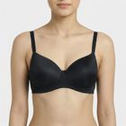 Women's Black Padded Wire-Free T-Shirt Bra, काला, small