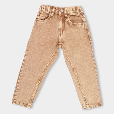 Boys' Heavy Wash Blue Regular Fit Basic Jeans