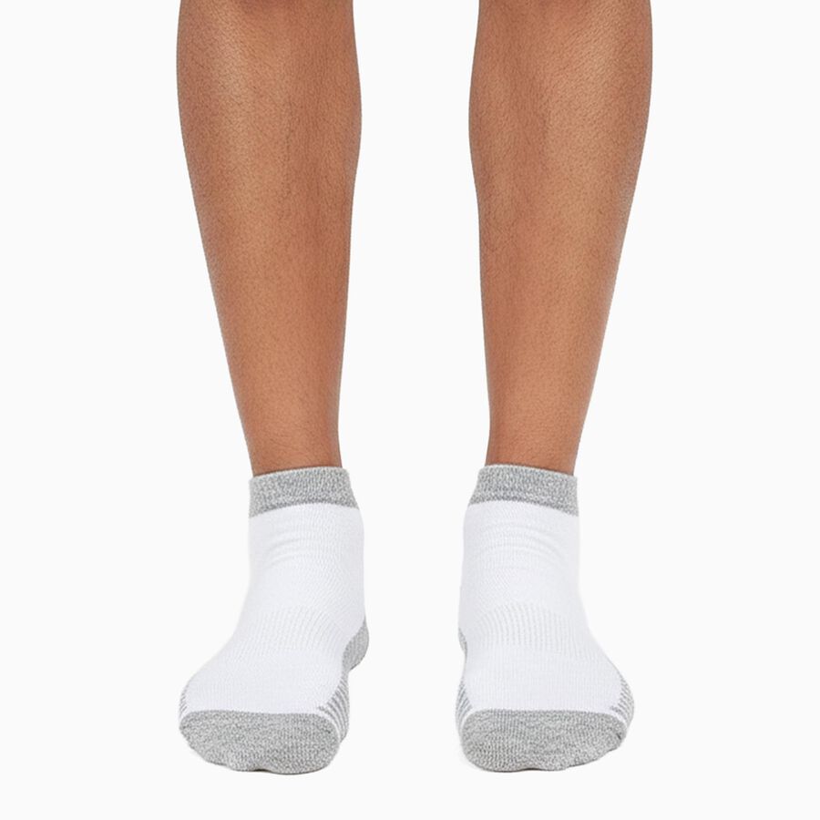 Men's Ankle Length Socks Pack of 3 ( White, Blue, Black ), मध्यम नीला, large