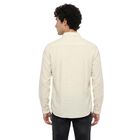 Men's White Regular Fit Casual Shirt, ऑफ व्हाइट, small
