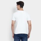 Men's Round Neck Half Sleeves T-Shirt , White, small image number null