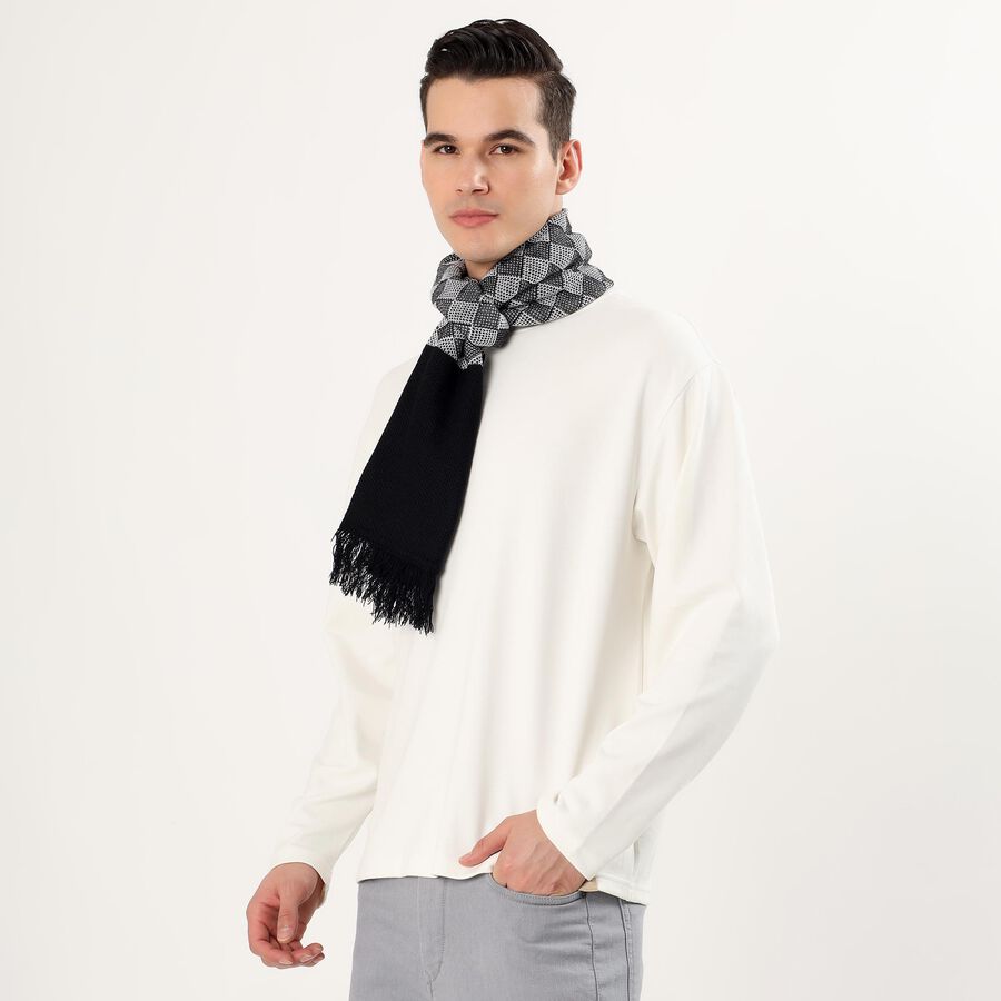 Men's Muffler, Black, large image number null